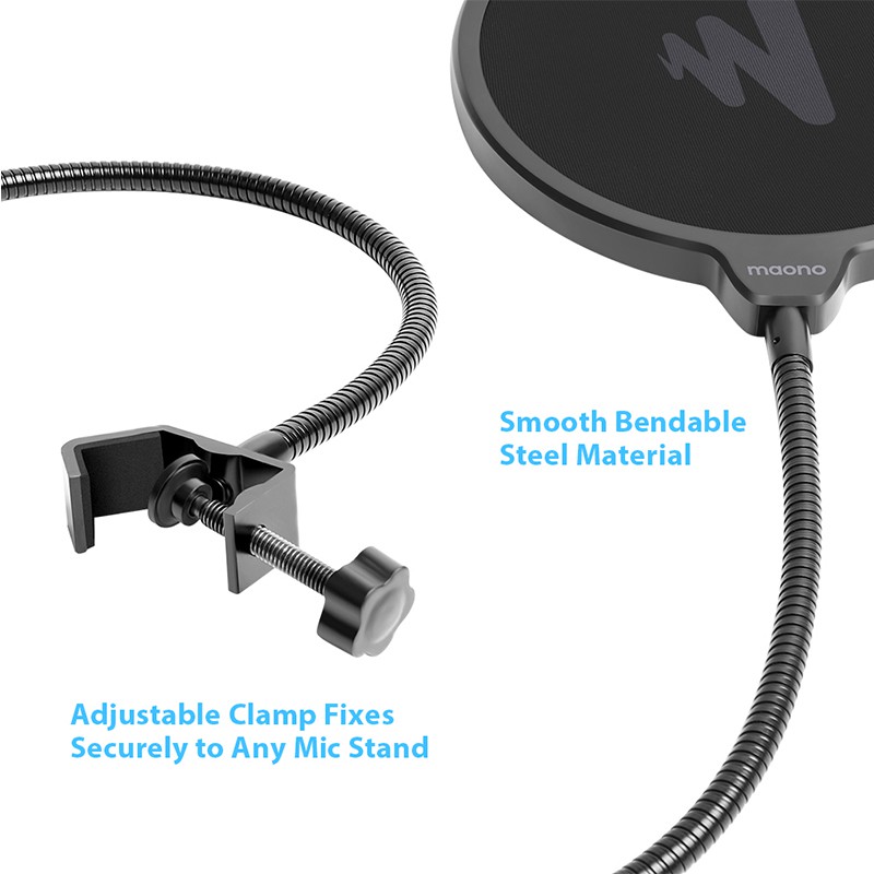 Maono Au - B00 อุปกรณ์กรองเสียงไมโครโฟน แบบสองชั้น มีสาย USB | Shopee ...