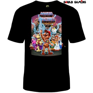 เสื้อยืดผ้าฝ้ายพิมพ์ลายขายดี เสื้อยืด ผ้าฝ้าย พิมพ์ลาย Super Mario He-Man Masters of the Universe สําหรับผู้ชาย และผู้ให