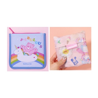 ภาพขนาดย่อของภาพหน้าปกสินค้าBanila Co Care Bears Blue Pouch / YISLOW Folding Bag / Mirror จากร้าน sodaados บน Shopee