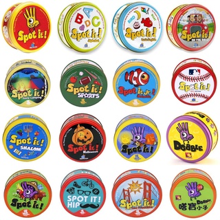 Spot It Game Cards Dobble Kid Basic English Alphabet On Road Camping Christmas