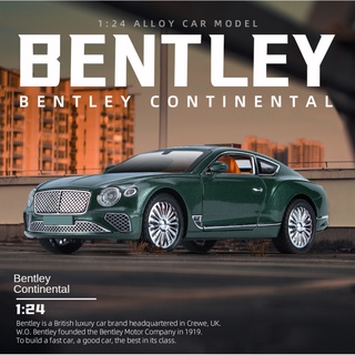 🌟จัดส่งภายใน24ชั่วโมง🌟โมเดลรถ Bentley Continental GT Car Model 1:24