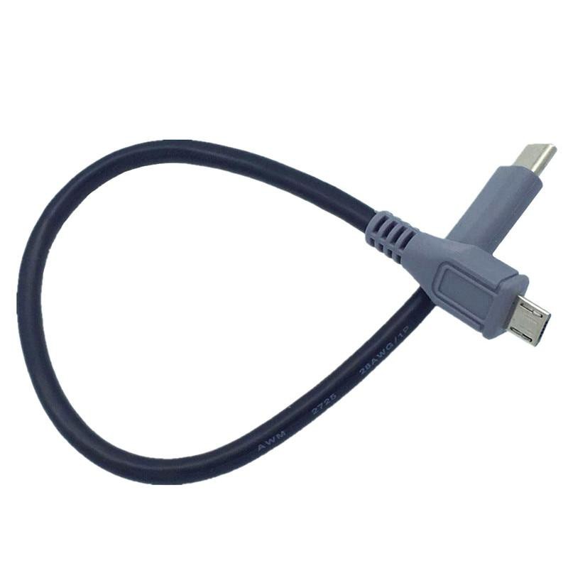 ภาพหน้าปกสินค้าUSB Type C 3.1 Male To Micro USB 5 Pin B Male Plug Converter OTG Adapter Lead Data Cable for Mobile Macbook 25cm จากร้าน khunsua บน Shopee