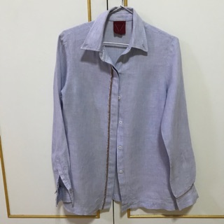 เสื้อเชิ้ตผู้หญิง ผ้าลินิน แบรนด์ vicksweekend (แบรนด์ลูก vickteerut) Linene Shirt