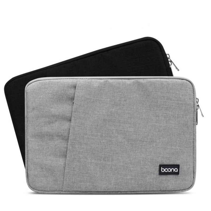 พร้อมส่ง-กระเป๋าแล็ปท็อป-ซิป2ช่อง-ด้านในบุผ้าขนนุ่ม-13-15-6-notebook-laptop-bag