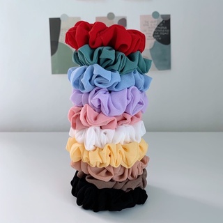 ❤️ พร้อมส่ง ❤️ ยางรัดผมผ้าชีฟอง Chiffon Scrunchies