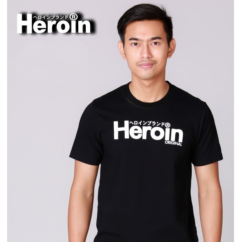 ภาพหน้าปกสินค้าHeroin เสื้อยืดสีดำ รุ่น Original จากร้าน heroinbrand.official บน Shopee