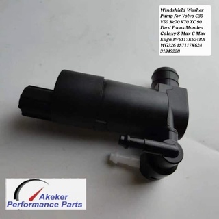 Windshield Washer Pump for Volvo C30 V50 Xc70 V70 XC 90 Ford Focus Mondeo Galaxy S-Max C-Max Kuga 1S7117K624 31349228