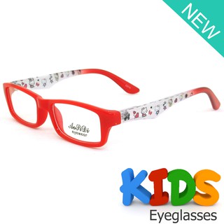 KOREA แว่นตาแฟชั่นเด็ก แว่นตาเด็ก รุ่น AORPIDI 1608 C-14 สีแดง ขาข้อต่อ วัสดุ PC สำหรับตัดเลนส์