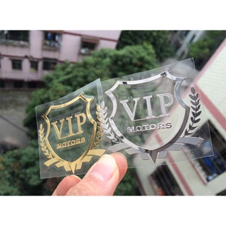 สติกเกอร์ฉลากอลูมิเนียม ลายโลโก้ VIP สําหรับติดตกแต่งหน้าต่างรถยนต์