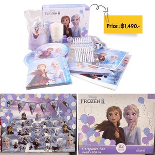 เซ็ทงานวันเกิดโฟรเซ่น Disney Frozen 92 pieces party set