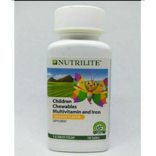 ภาพหน้าปกสินค้าchildren chewable multivitamin and iron วิตามินรวมสำหรับเด็ก จำนวน 100 เม็ด ซึ่งคุณอาจชอบสินค้านี้