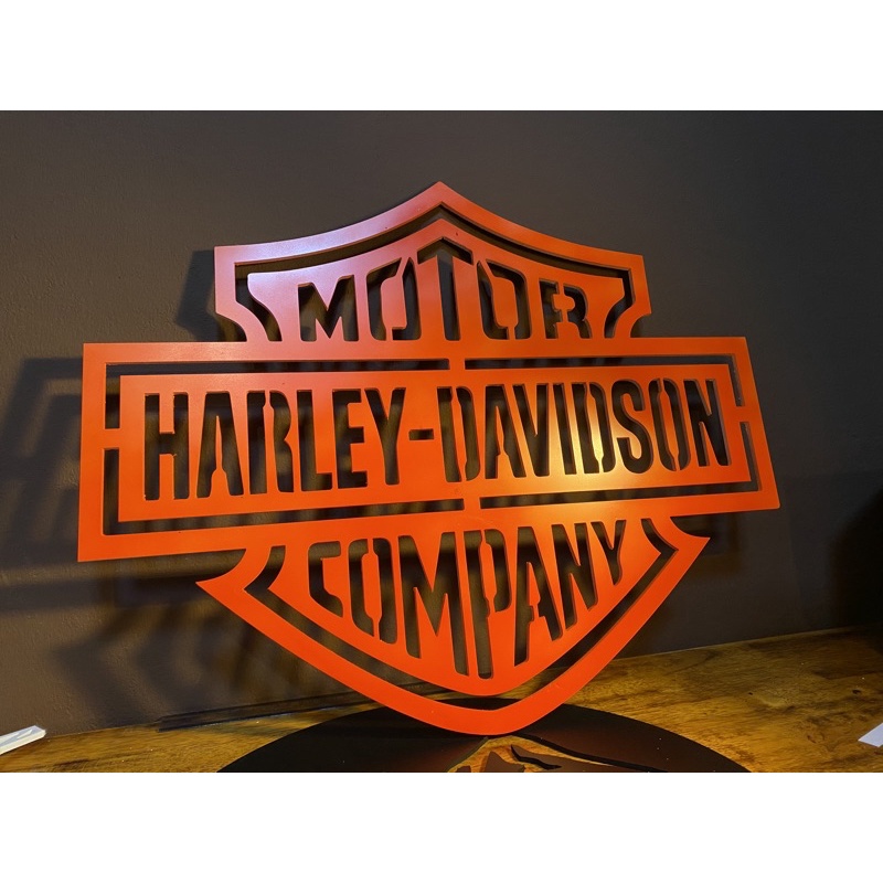 ป้าย-harley-davidson-ฮาเล่ย์เดวิดสัน-มอเตอร์ไซค์สีเริ่มต้นสีขาว-logo-softail-dyna-sportster-spotter-roadking-cnc