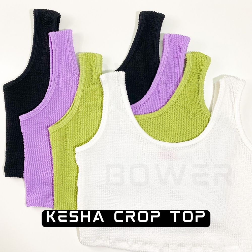 2ชิ้นลด50-kesha-crop-top-เสื้อครอปผ้าร่องคลื่น-เสื้อครอปคอเว้า-เสื้อครอปผ้าย่น-crop-top-bw4
