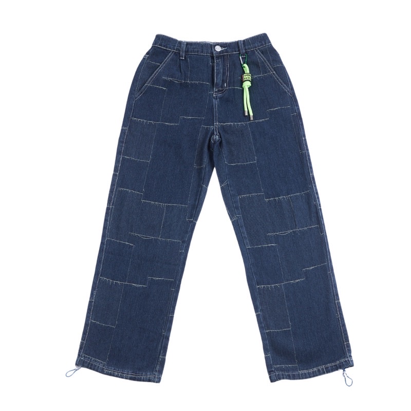 HOMEBOY.V TOPPER.PANTS กางเกงยีนส์เอวยางยืดทรงขากระบอก | Shopee Thailand