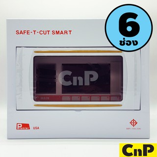 SAFE-T-CUT ตู้คอนซูมเมอร์ยูนิต 6 ช่อง (พร้อมเมนเซอร์กิต) รุ่น STC6A USA