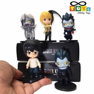 Model Death Note L Ryuuku Ryuk PVC โมเดล เดธโน๊ต ทั้งเซต 5ตัว งานน่ารักมาก