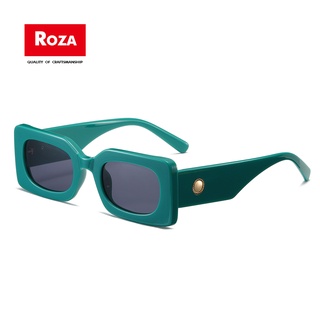 Roza แว่นตากันแดด กรอบสี่เหลี่ยม สไตล์เรโทร แฟชั่น สําหรับผู้ชาย ผู้หญิง UV400 RZ1246