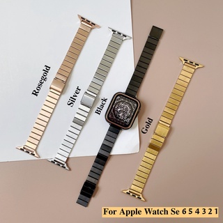 สินค้า ( พร้อมส่งในไทย ) Slim Stainless Steel สายสแตนเลสเส้นเล็ก งานสุดหรู เกรด Hi-End สำหรับใช้กับ Smart Watch Se 6 5 4 3 2 1