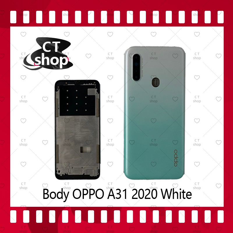 สำหรับ-oppo-a31-2020-อะไหล่บอดี้-เคสกลางพร้อมฝาหลัง-body-อะไหล่มือถือ-คุณภาพดี-ct-shop