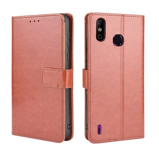 เคสสำ Infinix Smart 4 Case Leather Flip Back Cover Infinix Smart 4 Smart4 เคสฝาพับ มือถือแล