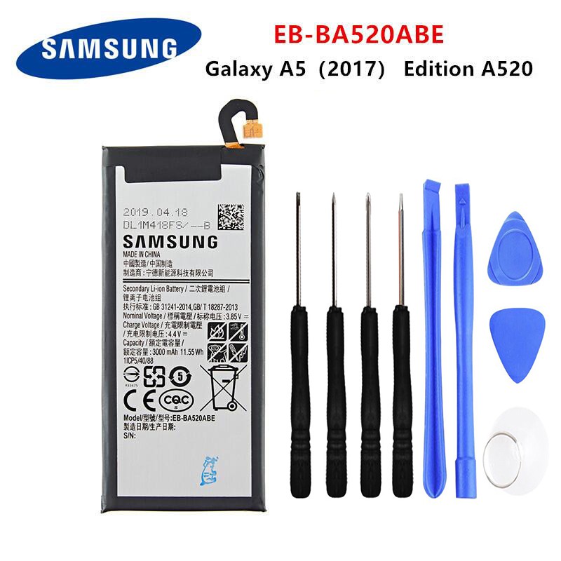 samsung-แบตเตอรี่-samsung-galaxy-a520-a5-2017-battery-a520-มีประกัน-3-เดือน-3000mah