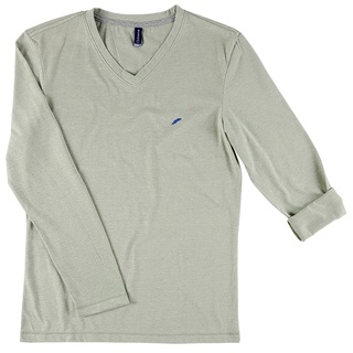 เสื้อยืดแขนยาว คอวี  Airborne CLASSIC VINTAGE V-Neck Long Sleeve T-Shirt ผ้า SupremeSoft