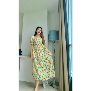 Lemon dress (390.-) ส่งฟรี !! Size : อก 32-48" วงแขน20-26" เอว 50" สะโพก 50++" ชุดยาว 43" มีสีเดียว Price |  390 ฿