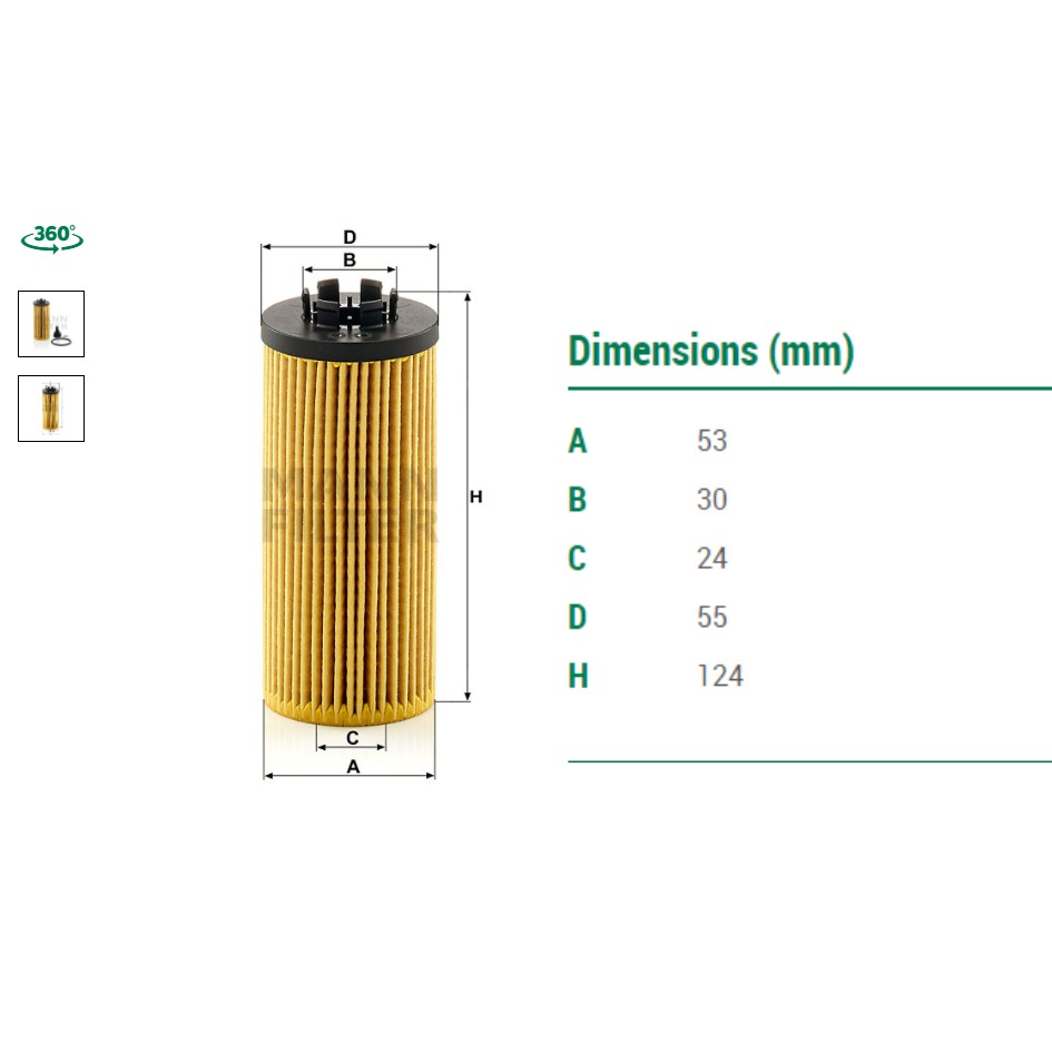 ไส้กรองน้ำมันเครื่อง-bmw2-x1-18i-f48-b38-15-hu6012zkit-mann-114285931861-ox832d-กรองน้ำมันเครื่อง-บีเอ็ม-8mileauto