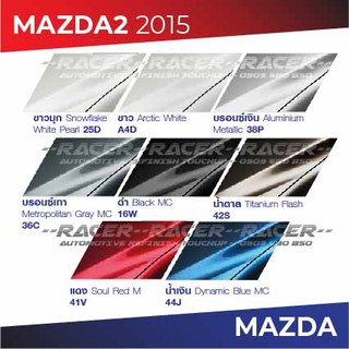 สีแต้มรถ MAZDA2 2015 / มาสด้า2 2015