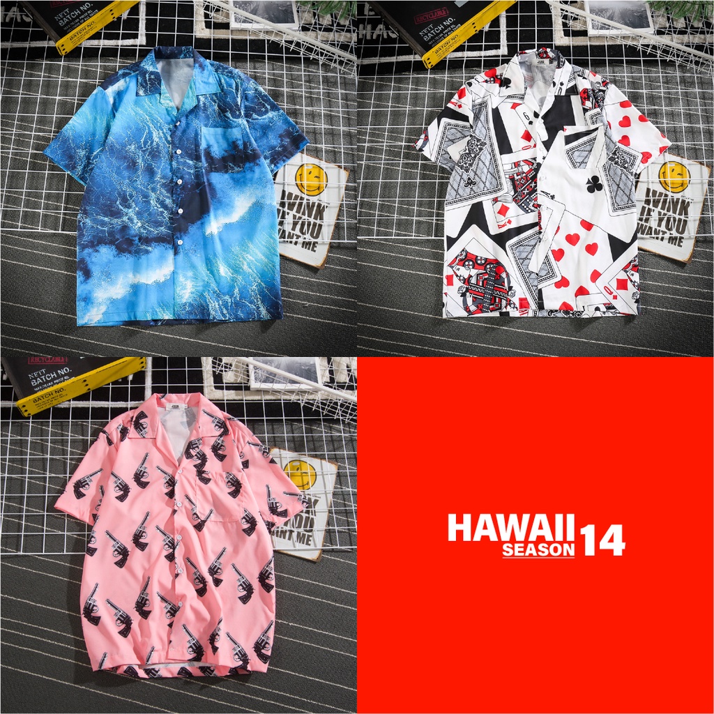 ภาพสินค้าGIANTSHOP เสื้อฮาวาย เสื้อเชิ้ต hawaii หลายสไตล์ 100 แบบ SEASON 14 จากร้าน giantshop.th บน Shopee ภาพที่ 4