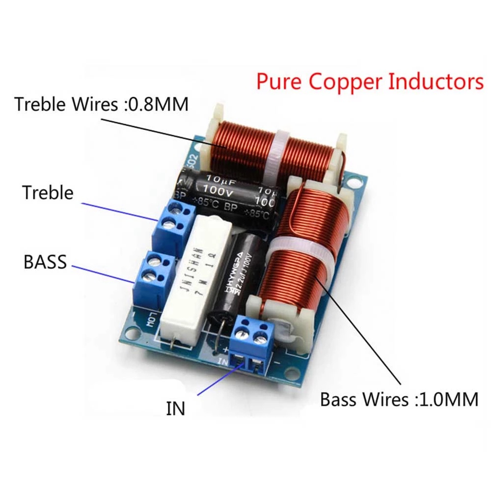 IIVVERR Fusível De Lâmpada De Néon Do Divisor De Alto-falante De áudio 12V 25W Tweeter Crossover(12V 25W Tweeter Crossover Audio Altavoz Divisor Bombilla De Neón Fusible