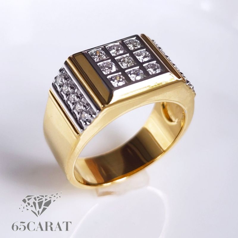 65carat-แหวนเพชรแท้น้ำ100-เพชรเบลเยี่ยมคัท-แหวนผู้ชาย-เพชรรวมกว่าครึ่งกะรัต-ราคาพิเศษจากโรงงานโดยตรง-รหัสr22