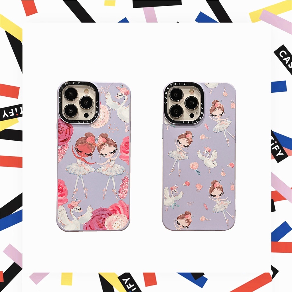 casetify-เคสโทรศัพท์มือถือ-ซิลิโคน-tpu-ลายการ์ตูนเด็กผู้หญิงบัลเล่ต์น่ารัก-สําหรับ-for-iphone-7-8-plus-x-xs-xr-11-12-13-pro-max