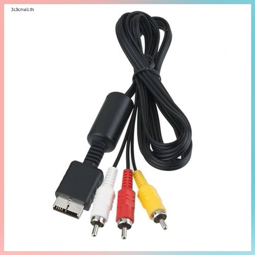 ส่วนลดใหญ่-av-line-2in1-audio-video-cord-wire-s-video-av-cable-for-ps2-for-ps3-console