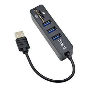 newtech USB 2.0 COMBO 3 PORT HUB+CARD READER รุ่น MT-18 (BLACK ...