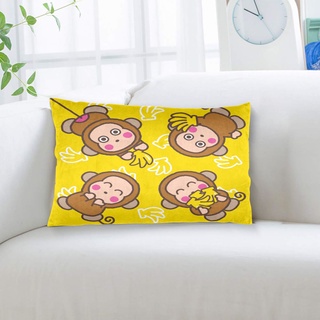 ปลอกหมอนโซฟา พิมพ์ลาย Sanrio Monkichi สวยหรู แฟชั่น (ไม่รวมหมอน)