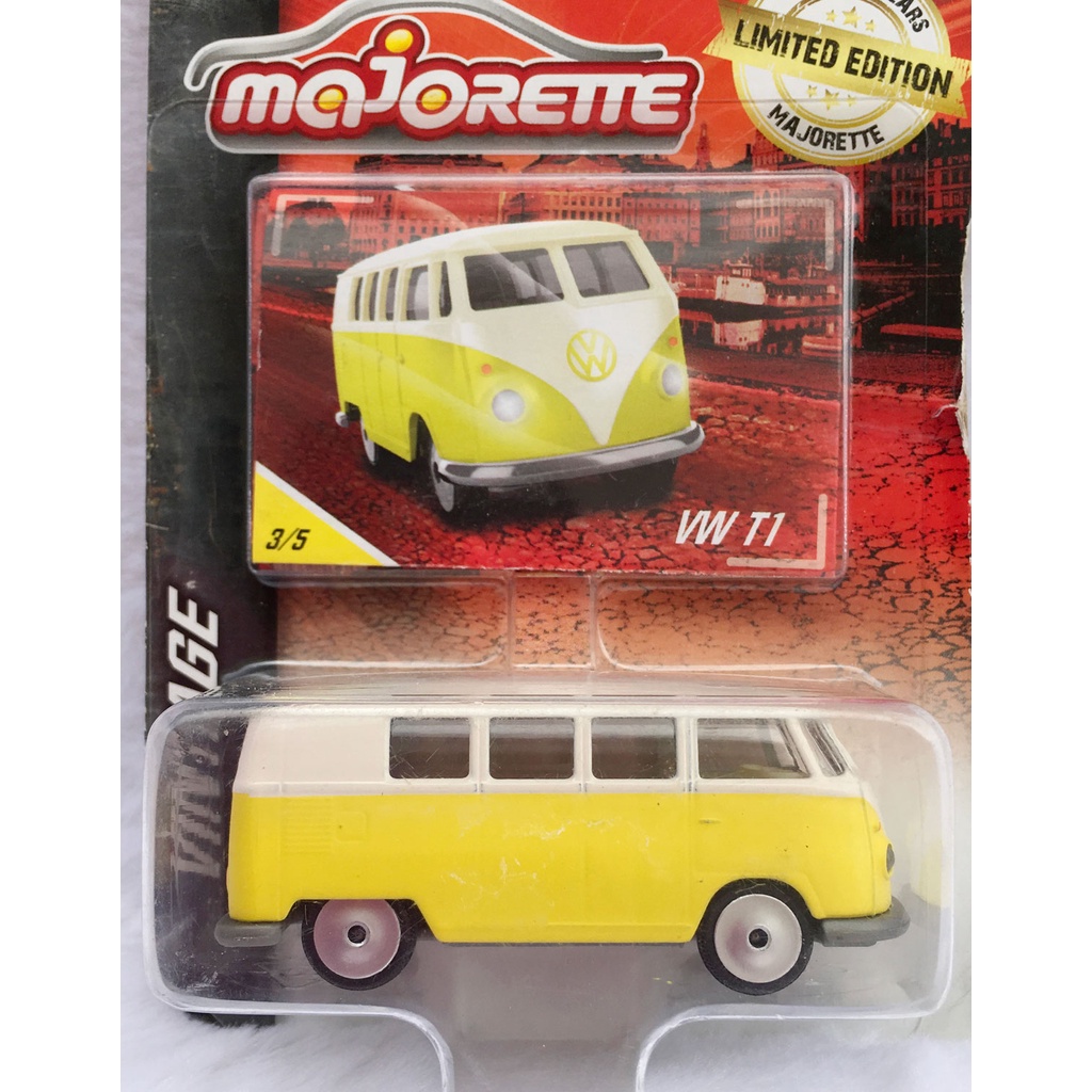 Majorette Volkswagen T1 Yellow/White Color /Wheels VIN /scale 1/59 (3