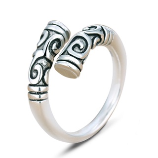 สินค้า 92.5% เงิน แหวนสำหรับผู้หญิง/คู่แหวนปรับได้ ออพติมัสไพรม์ เครื่องประดับย้อนยุค