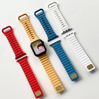 ภาพหน้าปกสินค้าสายนาฬิกาข้อมือซิลิโคน สําหรับ Watch Strap Series 8 7 SE 6 5 4 3 2 1 ขนาด 41 มม. 45 มม. 40 มม. 44 มม. 38 มม. 42 มม. 44 มม.49มม ที่เกี่ยวข้อง