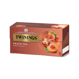 โปรโมชั่น Flash Sale : ทไวนิงส์ ชาแต่งกลิ่น รสพีช ชนิดซอง 2 กรัม แพ็ค 25 ซอง Twinings Peach Flavoured Tea 2 g. Pack 25 Tea Bags