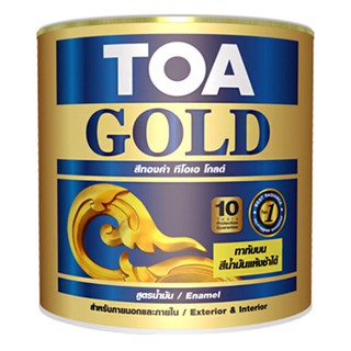 สีทองน้ำมัน TOA GE234 สีทองสวิส 1/4 แกลลอน สร้างความโดดเด่นให้กับทุกพื้นผิวของคุณ ด้วยสีทองน้ำมัน ที่จะช่วยเพิ่มการยึดเก