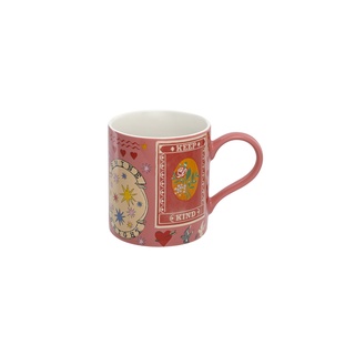 Cath Kidston Rosie Fine China Mug Keep Kind Red