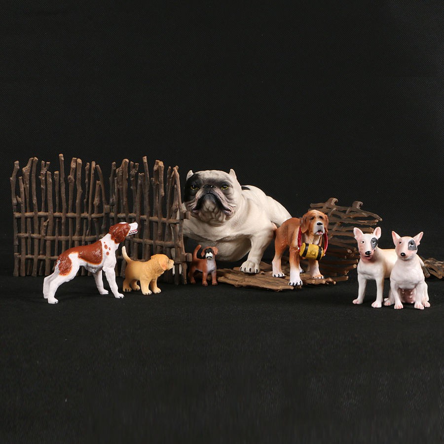 ของแข็ง-ของเล่นเด็กจำลองสัตว์จำลอง-โกลเด้นรีทรีฟเวอร์-สุนัขเลี้ยงแกะ-ลาบราดอร์-ตุ๊กตาสุนัขสัตว์เลี้ยง