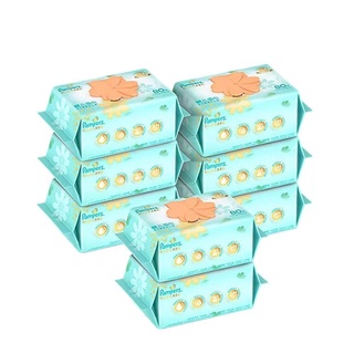 Pampers Flower Soft Baby Wipes (80pcs*6 packs) For peace of mind around the hands, mouth and eyes