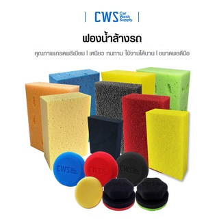 💥CWS ฟองน้ำใยบวบ ฟองน้ำล้างรถ ฟองน้ำเช็ดภายใน ฟองน้ำทาภายใน ทนทาน ใช้งานได้ทั้ง 2 ด้าน