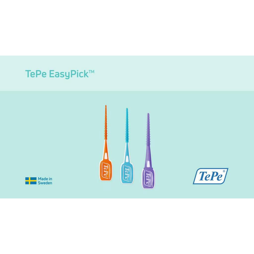 tepe-easypick-ไม้จิ้มฟันซิลิโคน-เทเป้-อีซี่พิค-dispenser-box-100-ซอง-ซองละ-2-ชิ้น-by-dennex