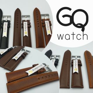 ภาพหน้าปกสินค้าGQ watch สายนาฬิกา หนังแท้ New DW สไตล์DW  เรียบ หรู ดูผู้ดี wristwatch strap genuine leather ที่เกี่ยวข้อง