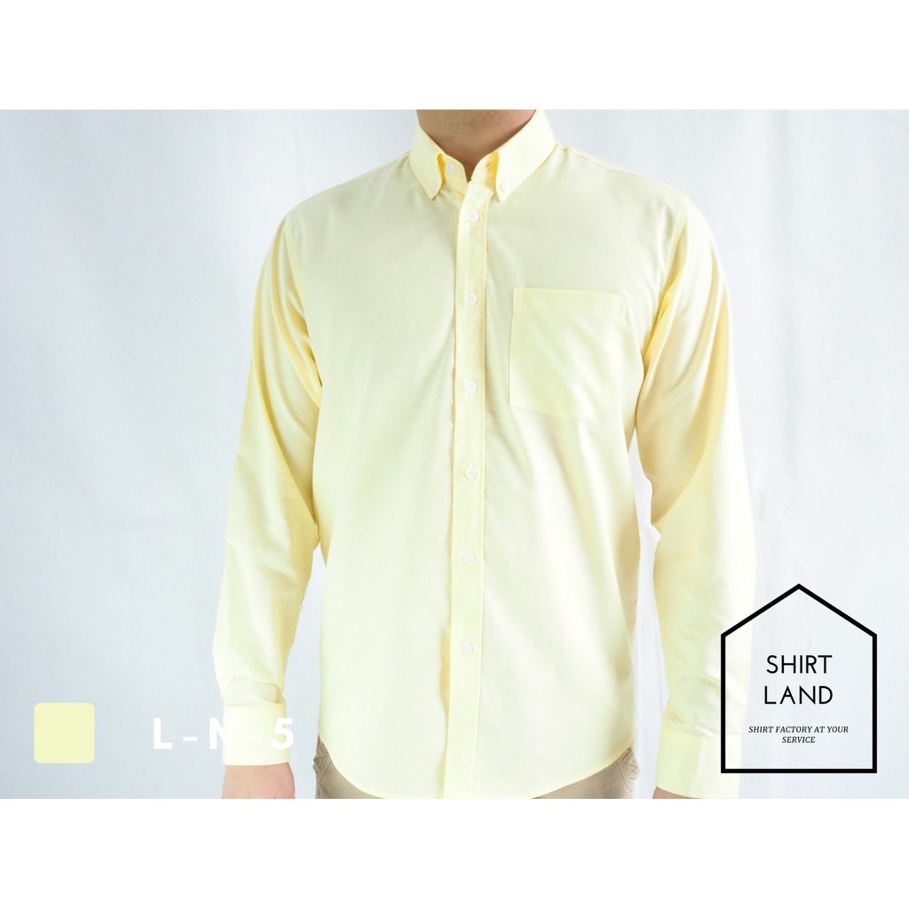 ภาพหน้าปกสินค้าคอปก/แขนยาว(สีอ่อน) M/L/XL ผ้า OXFORD - SHIRT LAND เสื้อเชิ้ตผู้ชาย Long Sleeve Collar Shirt จากร้าน shirtland บน Shopee