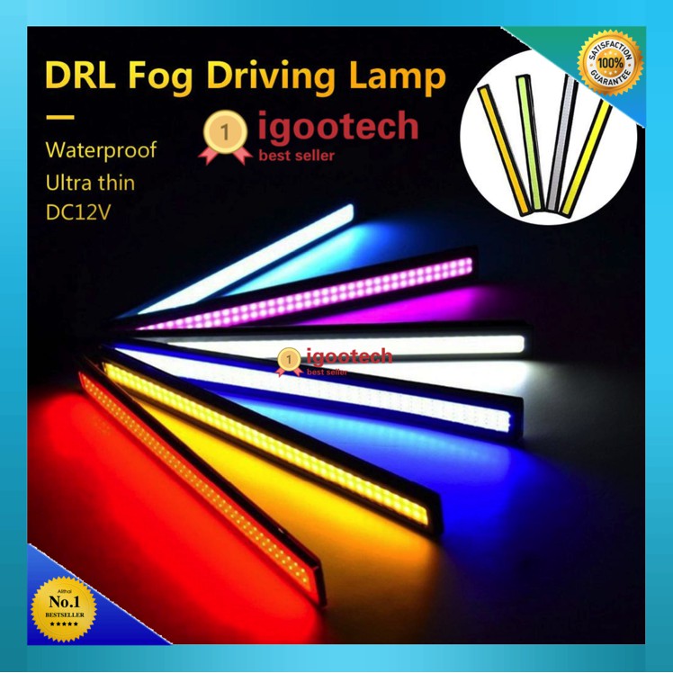 ภาพหน้าปกสินค้าigootech ไฟตัดหมอก LED DRL กันน้ำ DC 12 โวลต์ ขนาด 17 ซม. สำหรับติดรถยนต์ 1 ชิ้น