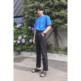 ภาพหน้าปกสินค้ากางเกงผู้ชายขากระบอกใส่ทำงาน รุ่น Wide Pants กางเกงใส่ทำงานผู้ชาย (#01) #13735603818 ที่เกี่ยวข้อง